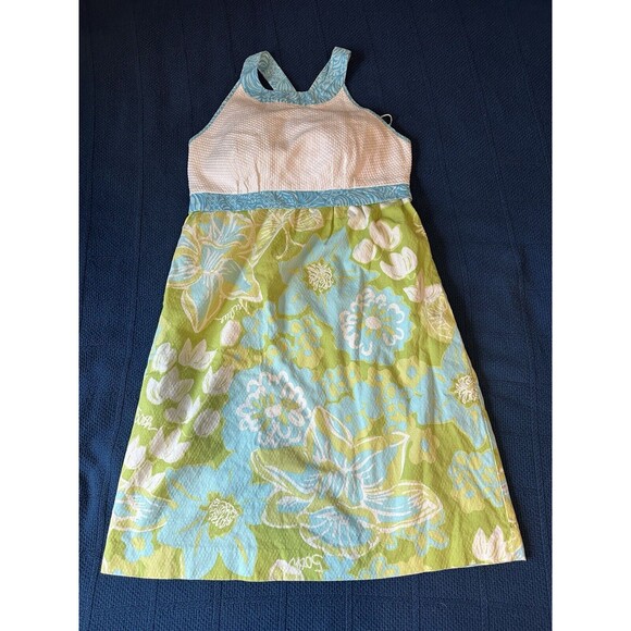 LILLY PULITZER ELLERY Adjustable Halter DRESS 6 50th Anniversary Jubilee Pockets - Picture 1 of 11